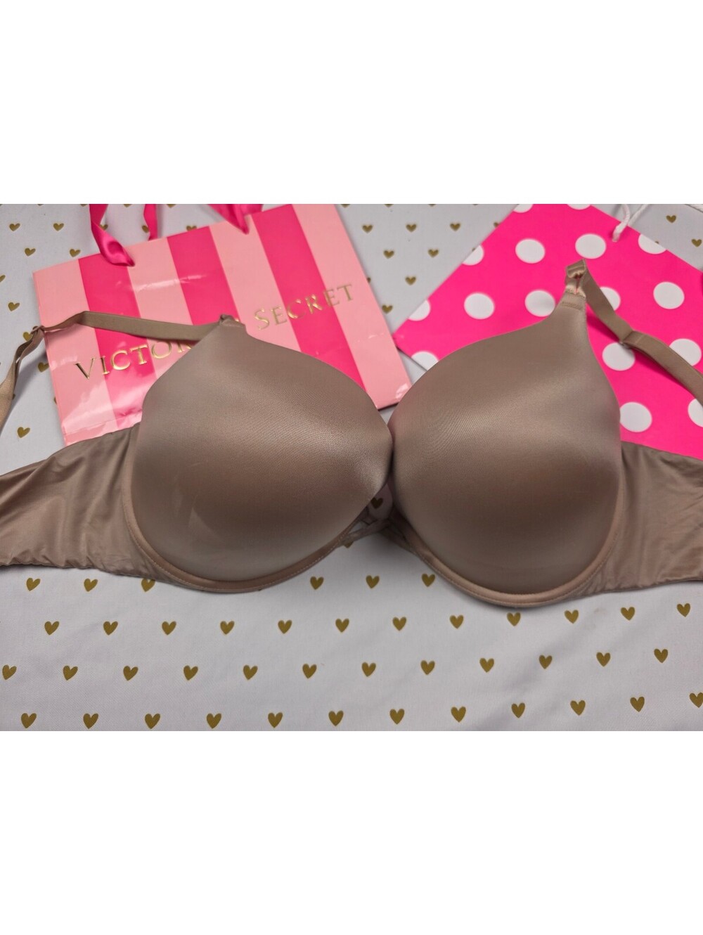 Victorias Secret Bombshell Add 2 Sizes Push Up Bra Brown 38DD